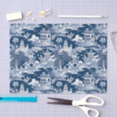 Chinoiserie Landschaftsbild Seidenpapier (Handwerk)