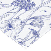 Chinoiserie Lavender Lila Wedding Kurzer Tischläufer (Ecke)