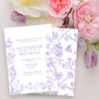 Chinoiserie Lavender Viktorianisch Post Wedding Br