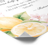 Chinoiserie Lemon Parco delle camelie Locarno Poster (Ecke)