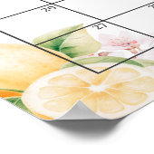 Chinoiserie Lemon Tea Babydusche Rate Fälligkeitsd Poster (Ecke)