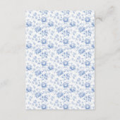 Chinoiserie Lemon Tea Babydusche Windelwanne Begleitkarte (Rückseite)