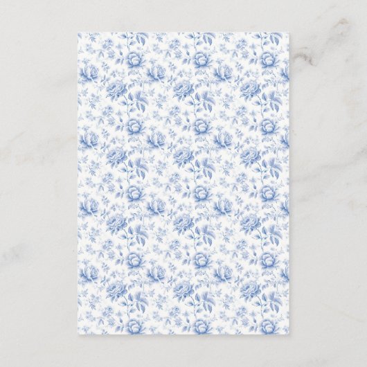 Chinoiserie Lemon Tea Babydusche Windelwanne Begleitkarte (Rückseite)