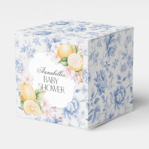 Chinoiserie Lemon Tea Party Kinderdusche Dessert Geschenkschachtel
