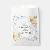 Chinoiserie Lemon Tea Party Kinderdusche Dessert Geschenktütchen (Vorderseite)