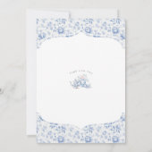 Chinoiserie Lemon Tea Party Kinderspielzeug Einladung (Rückseite)