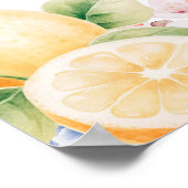 Chinoiserie Lemon Teezeremonie Startseite Poster (Ecke)