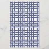 Chinoiserie Lemon Tree Personalisiertes Geschirr Briefpapier (Rückseite)