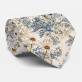 Chinoiserie Libellen und Gänseblümchen Krawatte (Gerollt)