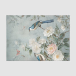 Chinoiserie Light Blue Nature Seidenpapier