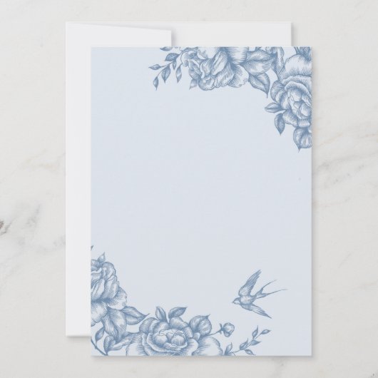 Chinoiserie Little Pumpkin Baby Dusche Einladung (Rückseite)