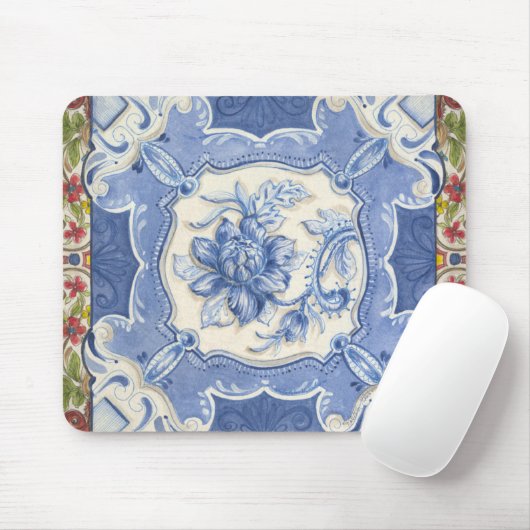 Chinoiserie Lotus Mousepad (Mit Mouse)