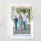 Chinoiserie Mandarins Foto Feiertagskarte (Vorderseite)