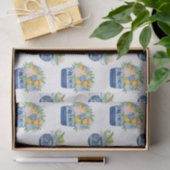 Chinoiserie Mandarins & Hydrangeas Seidenpapier (Geschenk)