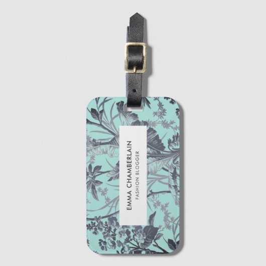 Chinoiserie Maßgeschneiderte Gepäckmarke Gepäckanhänger (Vorderseite Vertikal)