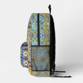 Chinoiserie Monogram Bedruckter Rucksack (Rechts)