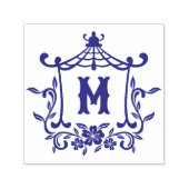 Chinoiserie Monogram Pagoda Permastempel (Design)