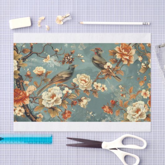 Chinoiserie Muster22 Seidenpapier (Handwerk)