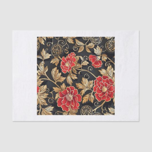 Chinoiserie Muster5 Seidenpapier (Vorderseite)