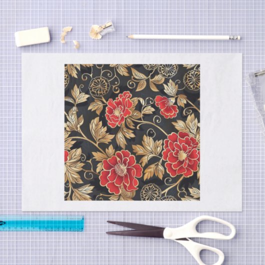 Chinoiserie Muster5 Seidenpapier (Handwerk)