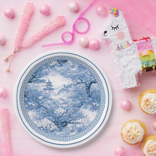 Chinoiserie Muster ID1094 Pappteller (Party)