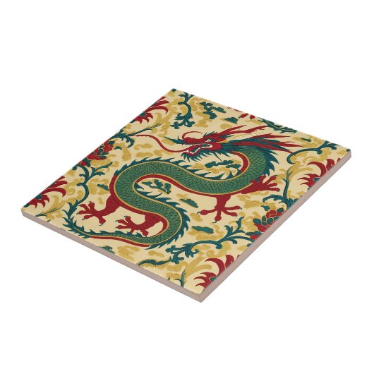 Chinoiserie Muster Tile Fliese (Seite)
