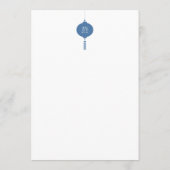 Chinoiserie Muster und dekorative Grenze ID1094 Menükarte (Rückseite)