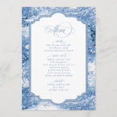 Chinoiserie Muster und dekorative Grenze ID1094 Menükarte (Vorderseite)