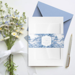 Chinoiserie Muster Wedding ID1094 Einladungsbanderole
