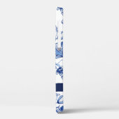 Chinoiserie Navy Blauer Blauer Lederdrachen Case-Mate iPhone Hülle (Rückseite / Links)