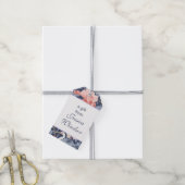 Chinoiserie Navy Floral Egret Geschenkanhänger (Mit Garn)