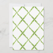 Chinoiserie Orange Citrus Topiary Weihnachts-Party Einladung (Rückseite)