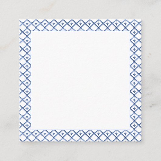 Chinoiserie Orange Topiary, Ginger Jar Custom Begleitkarte (Rückseite)