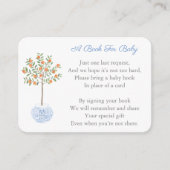 Chinoiserie Orange Tree Beleg für ein Buch Kinderd Begleitkarte (Vorderseite)