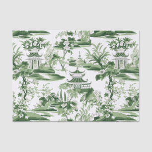 Chinoiserie-Orient-Landschaftsmalerei-Dekupage Seidenpapier