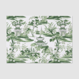Chinoiserie Orientales Landschaftsbild Seidenpapier