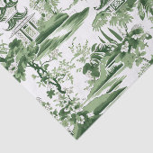 Chinoiserie Orientales Landschaftsbild Seidenpapier (Ausschnitt)