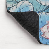 Chinoiserie-orientalisches rosa u. blaues mousepad (Ecke)