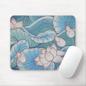 Chinoiserie-orientalisches rosa u. blaues mousepad (Mit Mouse)