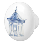 Chinoiserie Pagoda 3 Keramikknauf (Rechts)