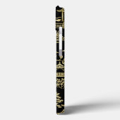 Chinoiserie Pagoda Black and Gold iPhone Case (Rückseite / Links)