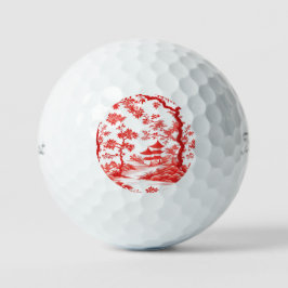 CHINOISERIE PAGODA GOLFBALL