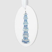 Chinoiserie Pagoda Oval Akropolis Ornament (Vorderseite)