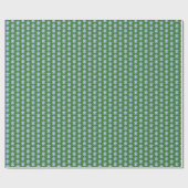 Chinoiserie-Pagoden (auf Grün)  Geschenkpapier (Flach)