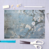 Chinoiserie Panel Distressed Blue - Anpassbar Seidenpapier (Handwerk)