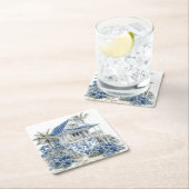 Chinoiserie Paper Coaster Rechteckiger Pappuntersetzer (Vor Ort)