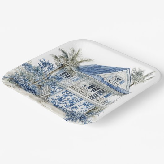 Chinoiserie Paper Plate Pappteller (Gewinkelt)