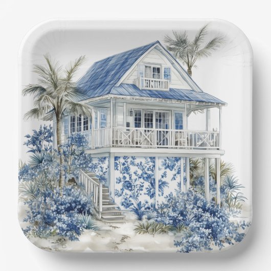 Chinoiserie Paper Plate Pappteller (Vorderseite)