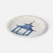 Chinoiserie Papierplatte Pappteller (Schrägansicht)