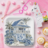 Chinoiserie-Papierteller Pappteller (Party)